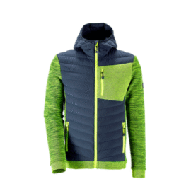 Hybrid Hooded Knitted Jacket