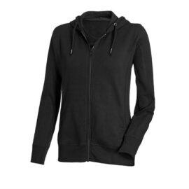 Hoody Sweatjacket Poly Cotton, Ladies’